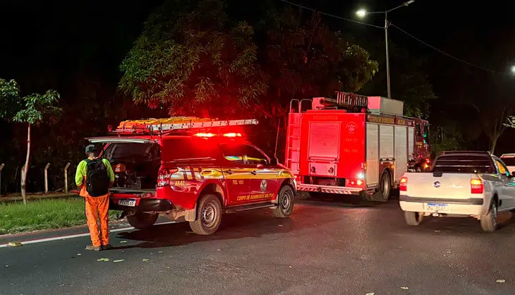 O incidente ocorreu por volta das 8h da noite desta segunda-feira 29