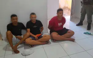 Polícia Militar prende 3 suspeitos de tráfico e apreende drogas em Teresina