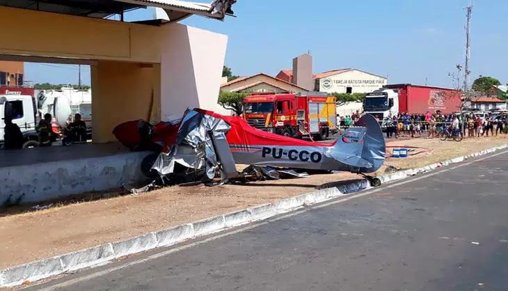 Destroços do Avião