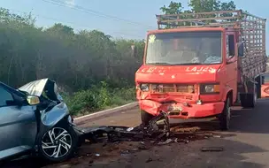 Recém-nascida morre e duas pessoas ficam feridas em acidente na BR-343, em Piripiri