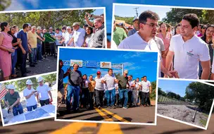 Rafael Fonteles inaugura recuperação da PI-220 em Pau D’Arco do Piauí