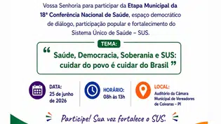 Coivaras promove Etapa Municipal da 18ª Conferência Nacional de Saúde