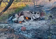 Jovem morre carbonizado ao sofrer aciente de carro na BR-135 em Bertolínia