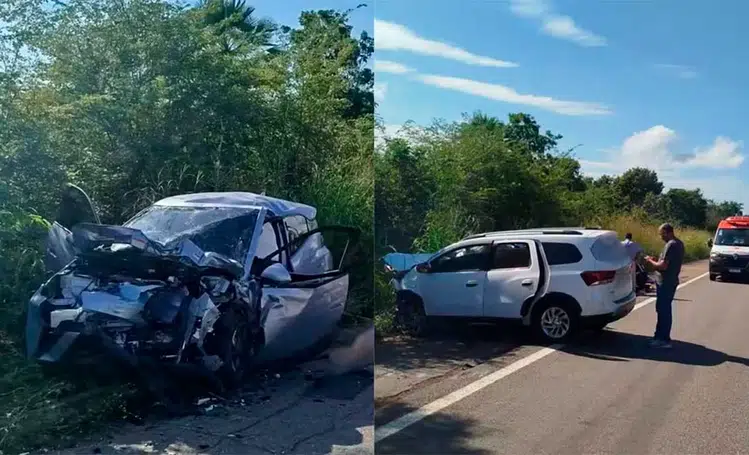 Acidente na BR-343 deixa dois feridos entre Parnaíba e Buriti dos Lopes