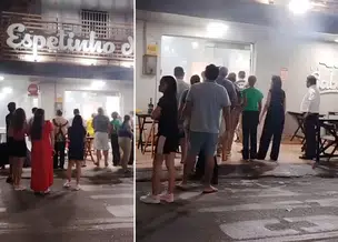 Princípio de incêndio assusta clientes em espetaria na zona sul de Teresina
