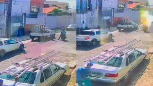 Câmeras de vigilância flagram assalto a dupla de jovens em rua na zona leste de Teresina